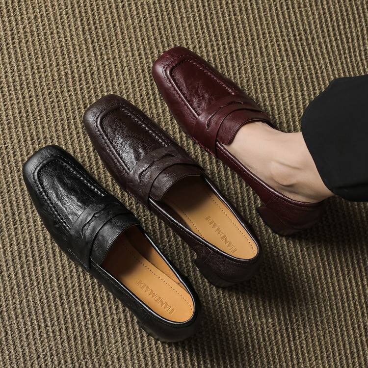 Classic Block Heel Loafers for Women | Timeless Slip-On Pumps