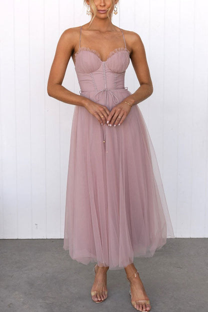 Stylish Bridesmaid Dress for Women | Flattering Corset Bodice & Elegant Tulle Skirt