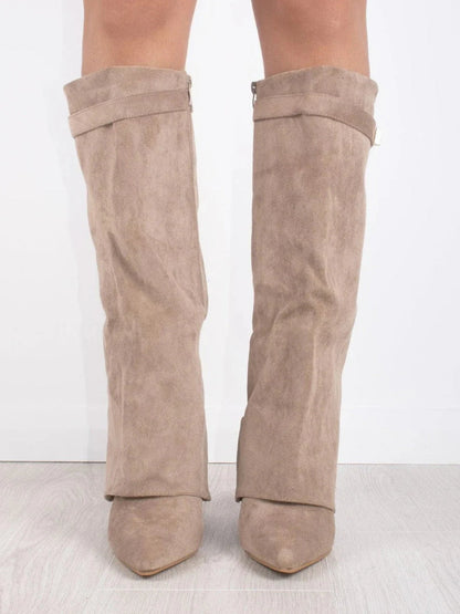 Stylish Knee High Boots for Women | Sleek Pointed Toe & Comfortable Low Heel