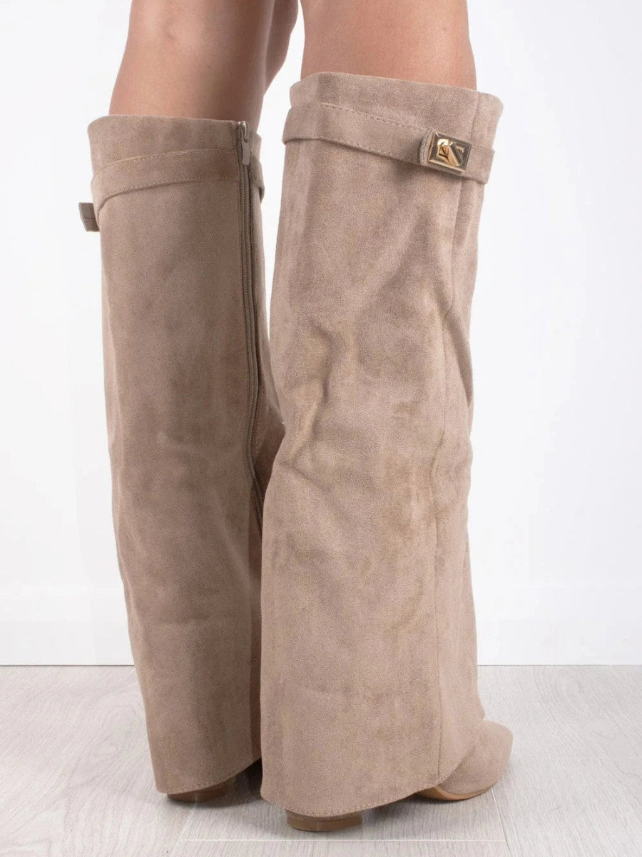 Stylish Knee High Boots for Women | Sleek Pointed Toe & Comfortable Low Heel