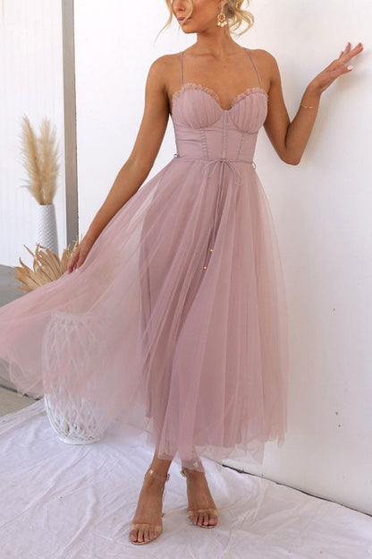 Stylish Bridesmaid Dress for Women | Flattering Corset Bodice & Elegant Tulle Skirt