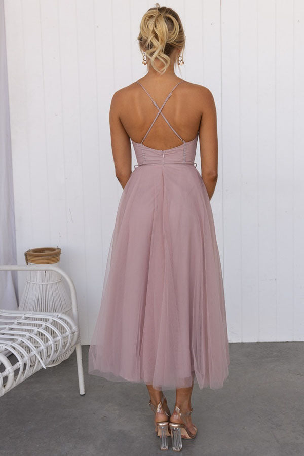 Stylish Bridesmaid Dress for Women | Flattering Corset Bodice & Elegant Tulle Skirt