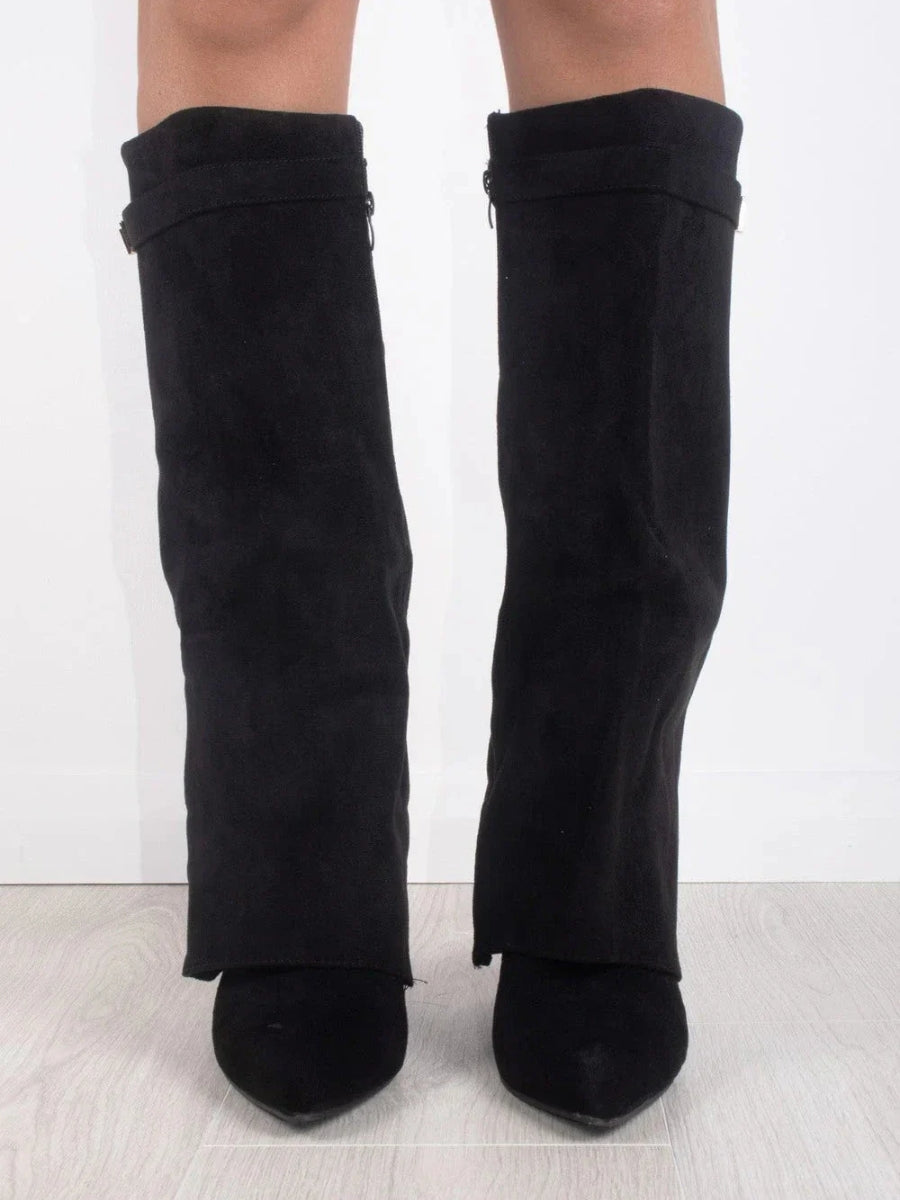Stylish Knee High Boots for Women | Sleek Pointed Toe & Comfortable Low Heel