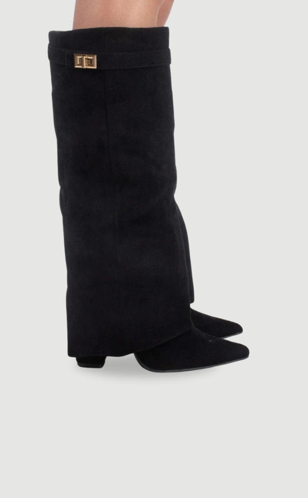Stylish Knee High Boots for Women | Sleek Pointed Toe & Comfortable Low Heel