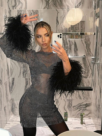 Stylish Party Dress for Women | Sparkly Statement Look & Flattering Mini Fit