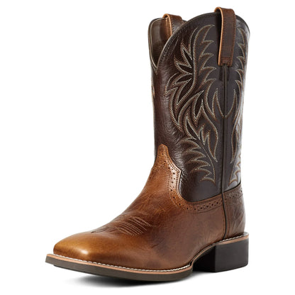 Classic Cowboy Boots for Men | Western Stitch Detail & Comfortable Pull-On Fit