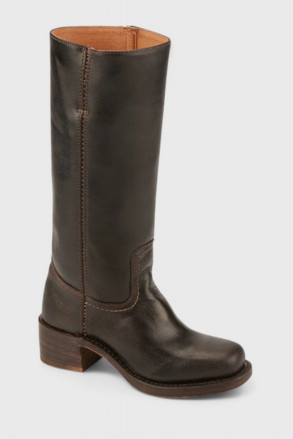 Modern Knee High Boots for Women | Sleek Western-Inspired Style & Comfortable Block Heel