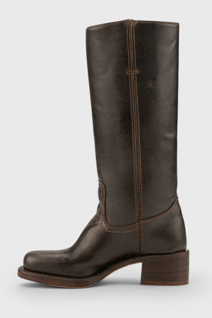 Modern Knee High Boots for Women | Sleek Western-Inspired Style & Comfortable Block Heel