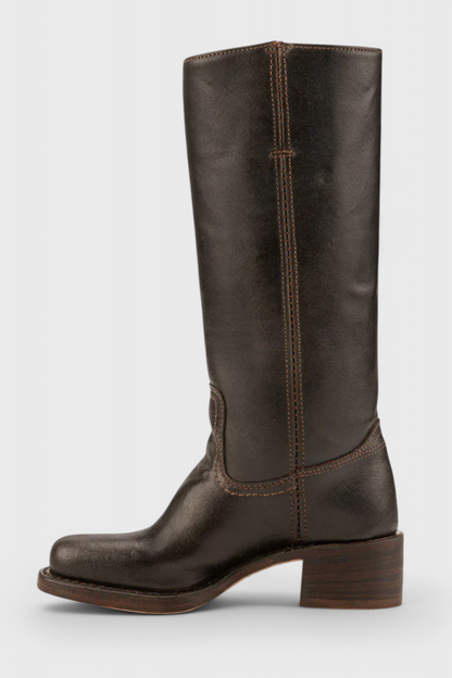 Modern Knee High Boots for Women | Sleek Western-Inspired Style & Comfortable Block Heel