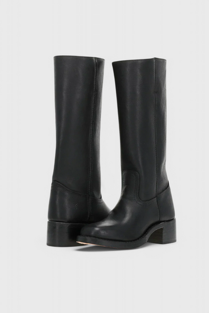 Modern Knee High Boots for Women | Sleek Western-Inspired Style & Comfortable Block Heel