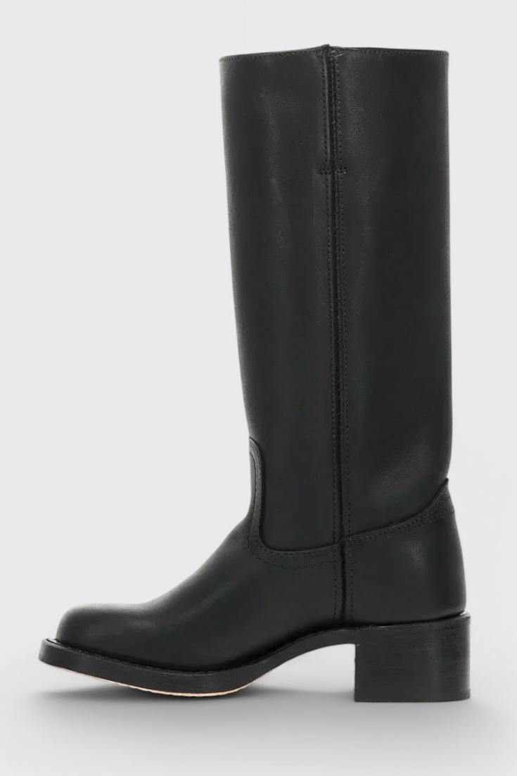Modern Knee High Boots for Women | Sleek Western-Inspired Style & Comfortable Block Heel