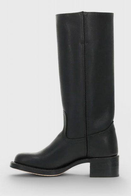 Modern Knee High Boots for Women | Sleek Western-Inspired Style & Comfortable Block Heel