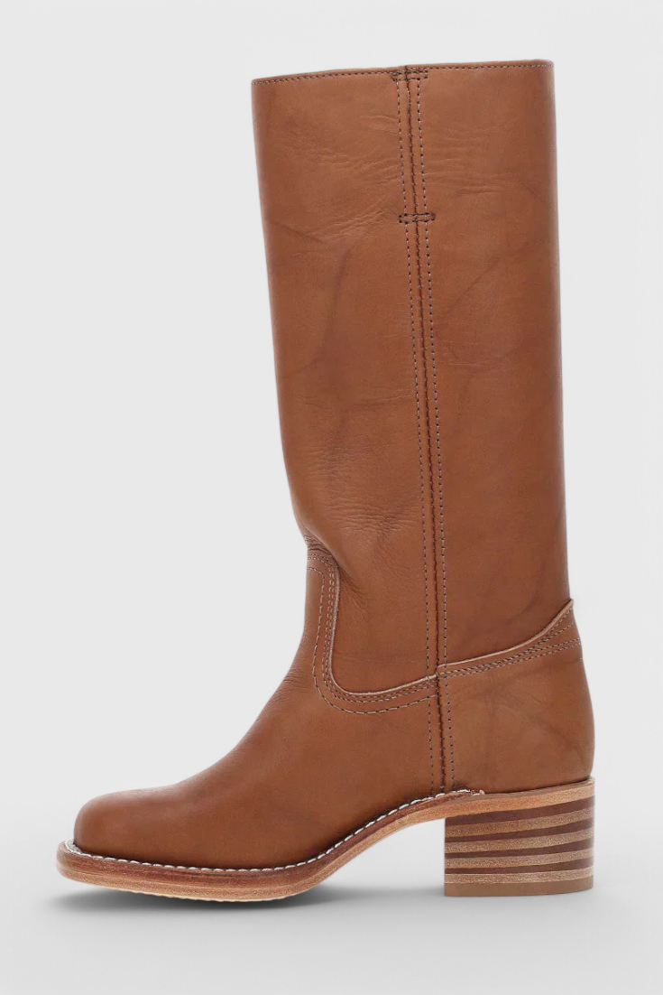 Modern Knee High Boots for Women | Sleek Western-Inspired Style & Comfortable Block Heel