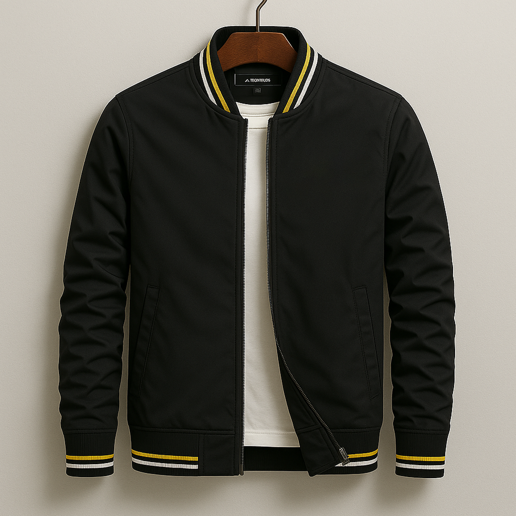 Stylish Bomber Jacket for Men | Lightweight Zip-Up Layer & Comfortable Regular Fit