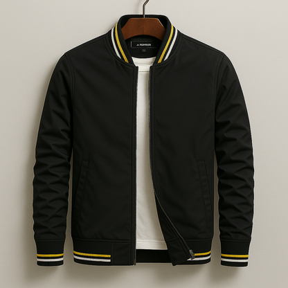 Stylish Bomber Jacket for Men | Lightweight Zip-Up Layer & Comfortable Regular Fit