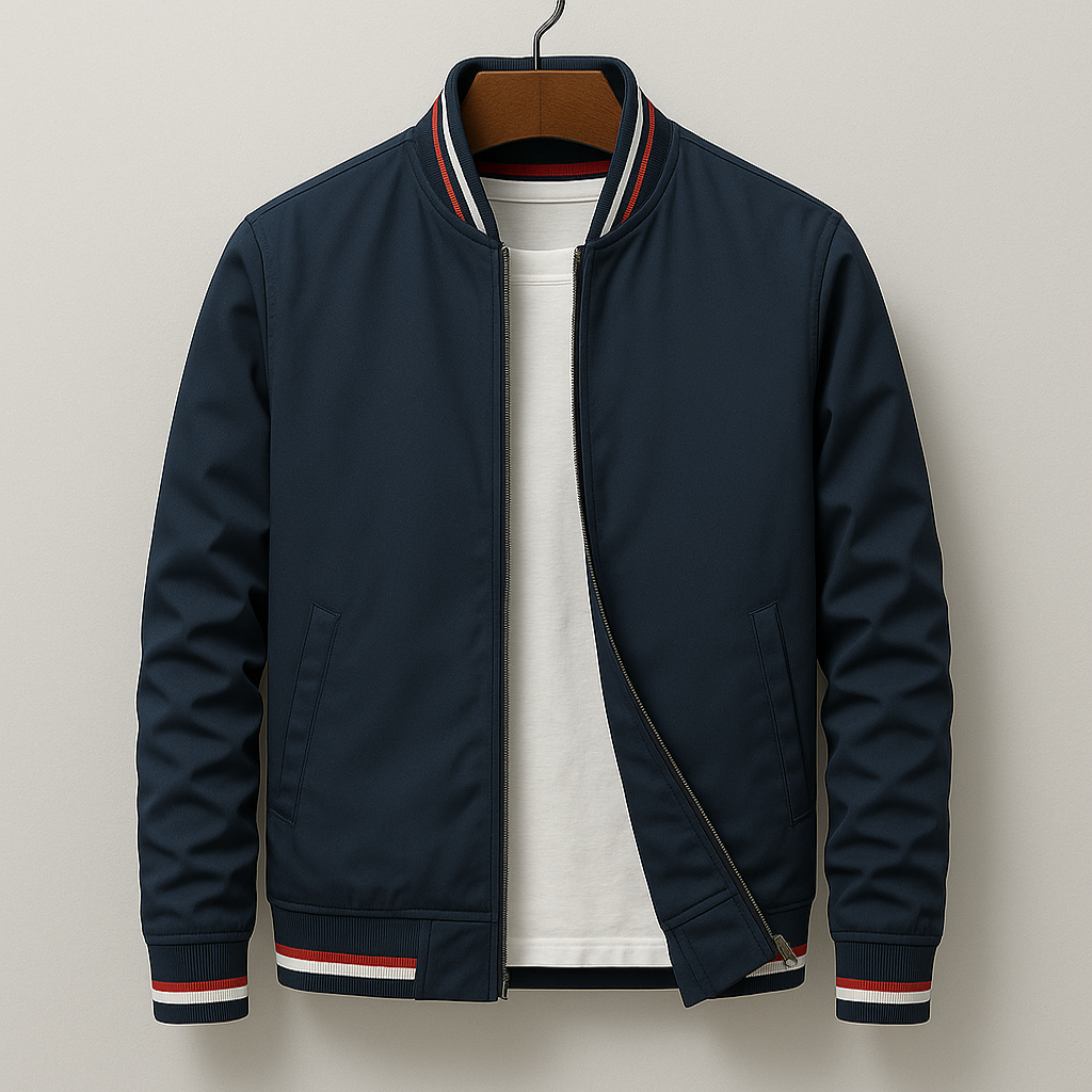 Stylish Bomber Jacket for Men | Lightweight Zip-Up Layer & Comfortable Regular Fit