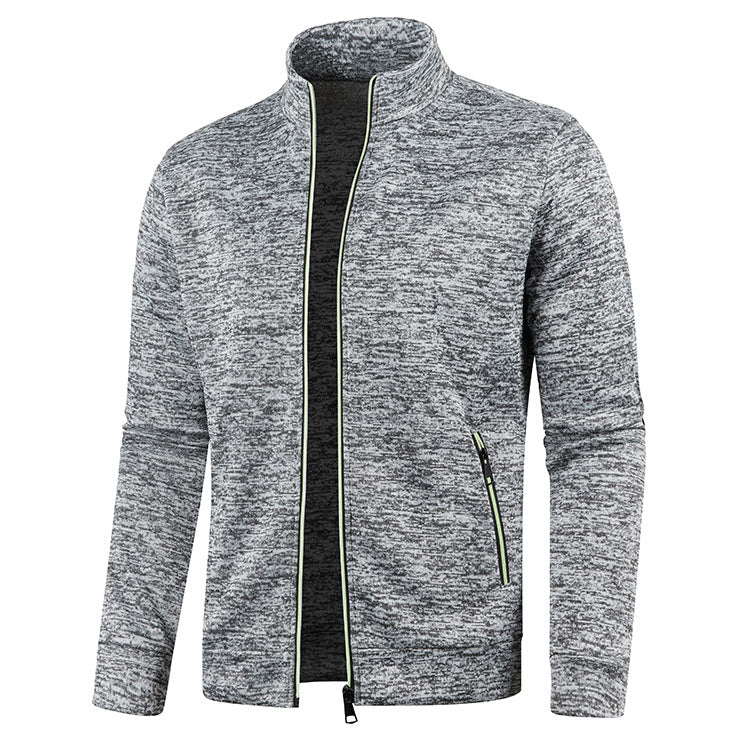 Athletic Zip-Up Jacket for Men | Lightweight Stand Collar Style