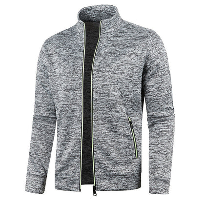 Athletic Zip-Up Jacket for Men | Lightweight Stand Collar Style
