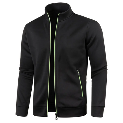 Athletic Zip-Up Jacket for Men | Lightweight Stand Collar Style
