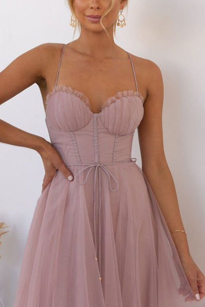 Stylish Bridesmaid Dress for Women | Flattering Corset Bodice & Elegant Tulle Skirt