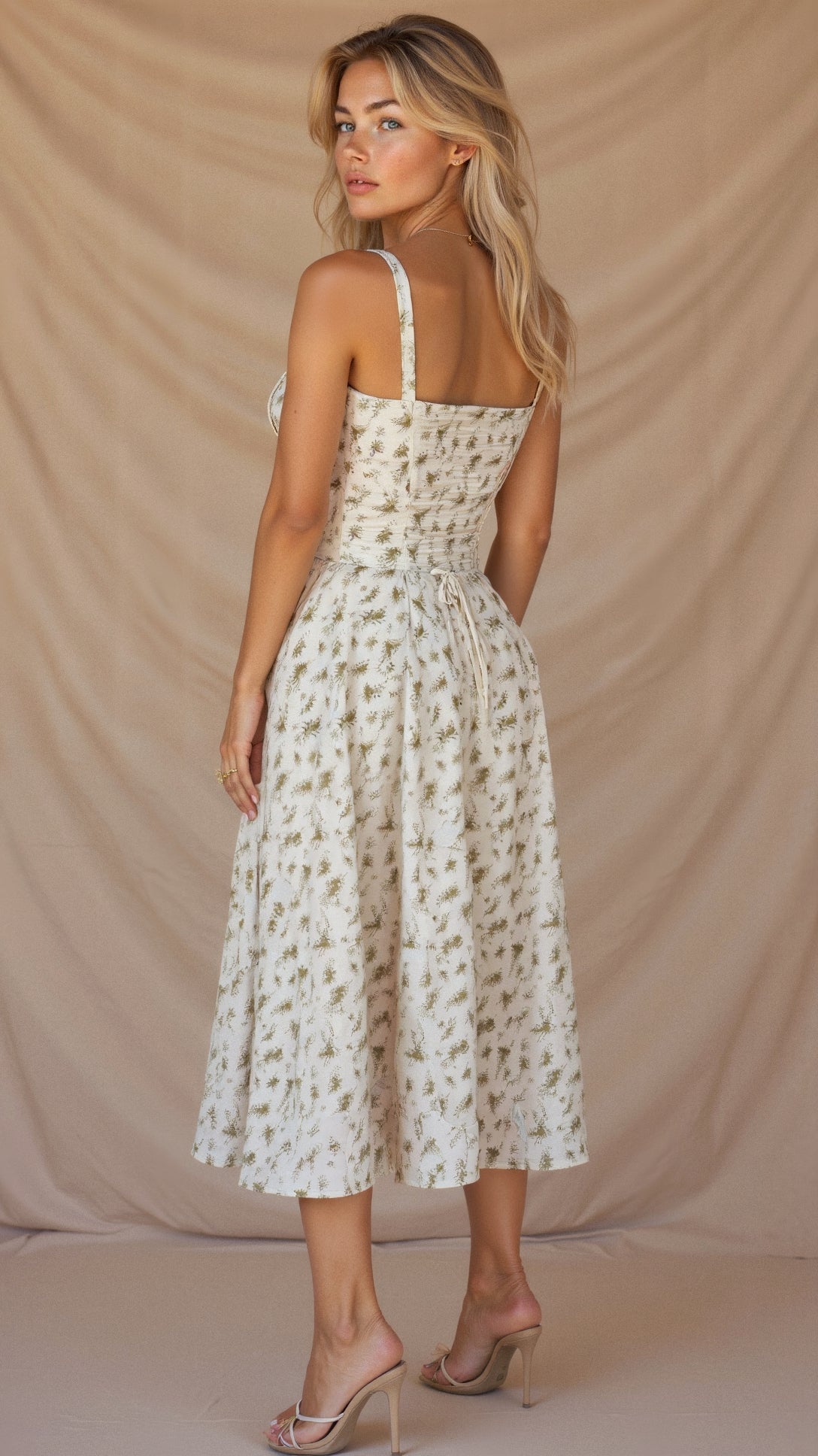 Stylish Midi Dress for Women | Flattering Bustier Fit & Elegant Side Slit