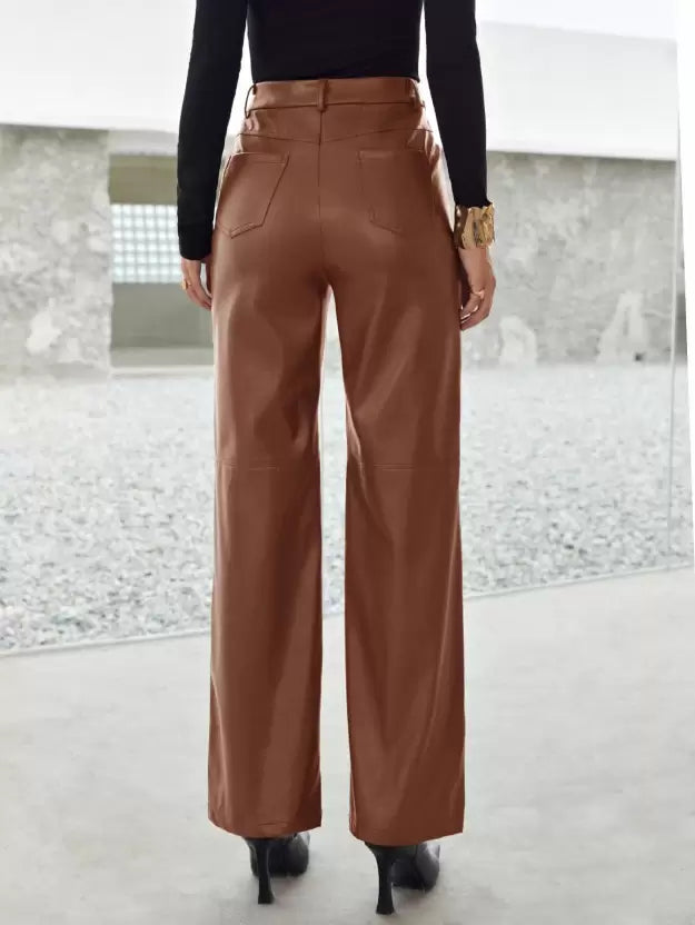 Chic Work Pants for Women | High Waist Fit & Wide Leg Silhouette