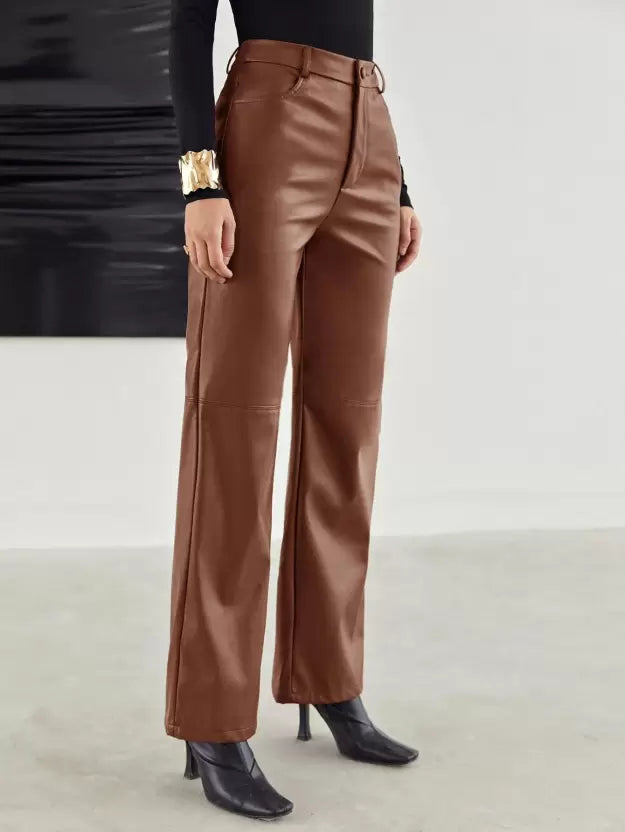 Chic Work Pants for Women | High Waist Fit & Wide Leg Silhouette