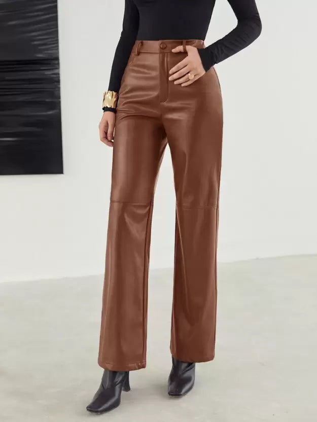 Chic Work Pants for Women | High Waist Fit & Wide Leg Silhouette