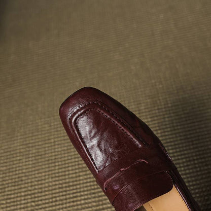 Classic Block Heel Loafers for Women | Timeless Slip-On Pumps