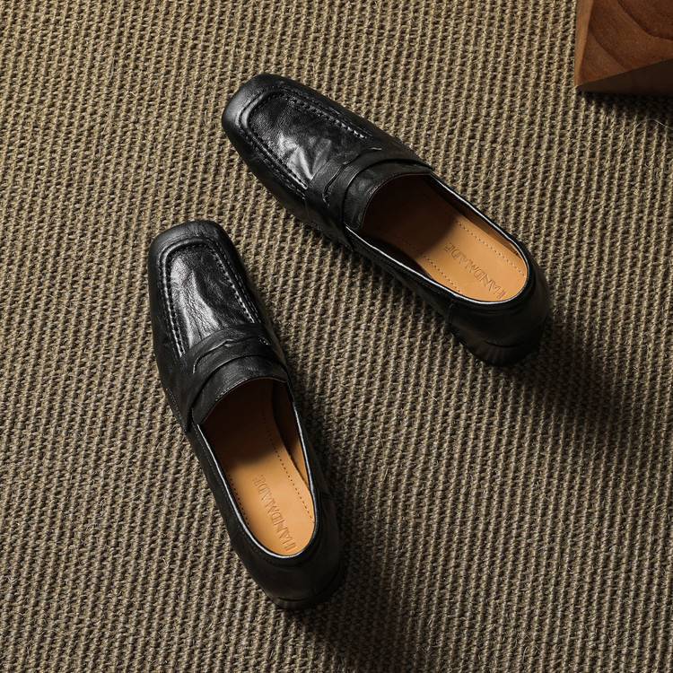 Classic Block Heel Loafers for Women | Timeless Slip-On Pumps
